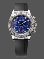 Rolex Daytona 116519 White Gold Blue Garnet Disc Diamond Marking Men's Watch