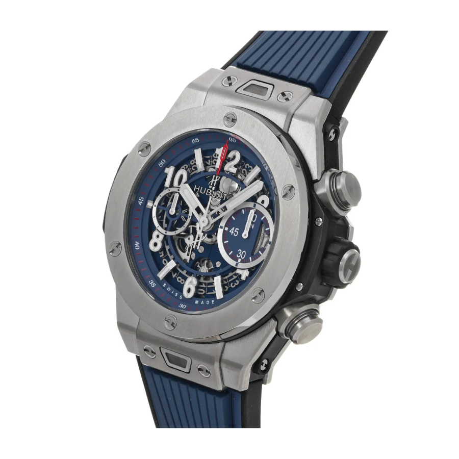 Hublot-Transparent-Blue-Replica2 Hublot Big Bang Unico 411.JX.4802.RT “Sapphire” Elite Super Clone - Image 1