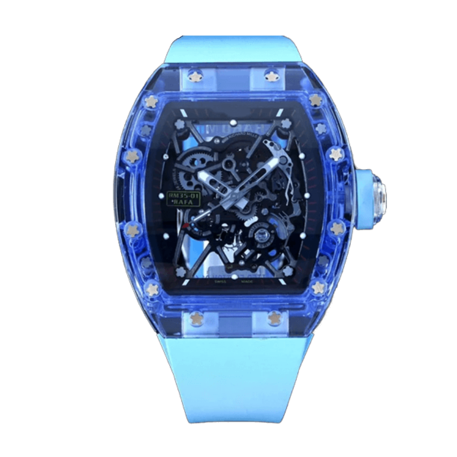 Richard-Mille-35-01-Blue-Replica Richard Mille RM 35-01 “Blue Quartz TPT” Swiss Super Clone - Image 1