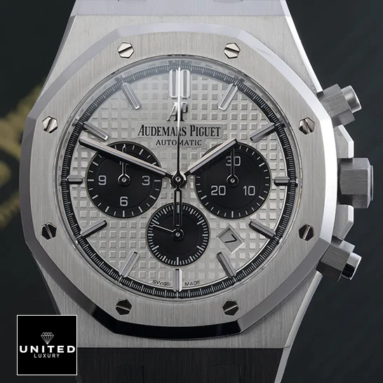 AP Royal Oak Chronograph 26331ST "Panda" Ultra Clone 1:1 SAFASFASFAaudemars piguet royal oak white dial 26331ST.OO .1220ST.03 left AP Royal Oak Chronograph 26331ST "Panda" Ultra Clone 1:1 SAFASFASFAaudemars piguet royal oak white dial 26331ST.OO .1220ST.03 left