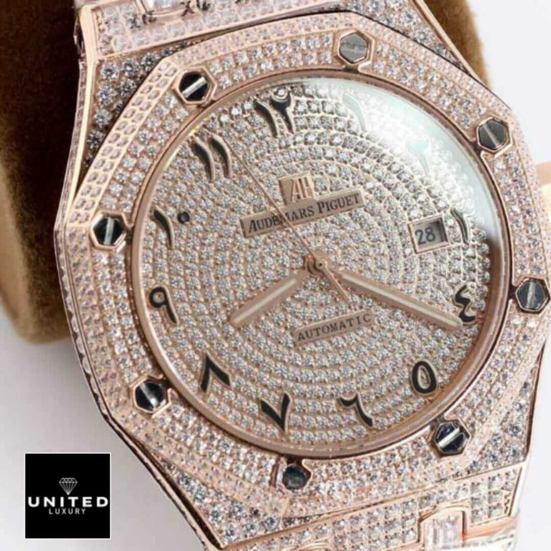 Audemars Piguet Royal Oak AP160SF296 "Iced Out Rose Gold" Top Grade Replica Yeni Proje 2 26 Yeni Proje (2)