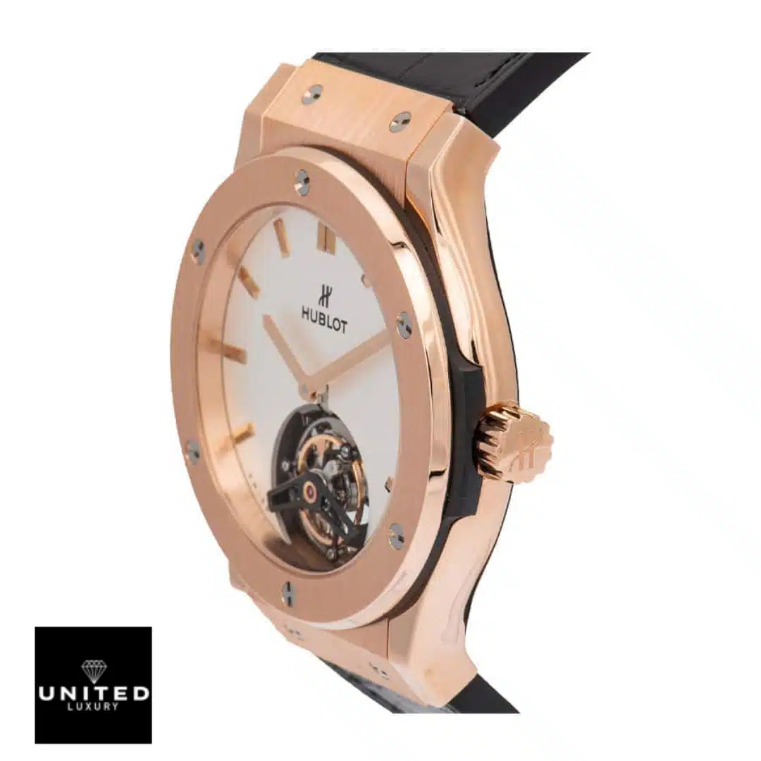 Hublot Big Bang Tourbillon 505.OX.2610.LR "White" Super Clone Edition Yeni Proje 5 3 Hublot Classic Fusion Tourbillon 505.OX.2610.LR White Dial Replica white background