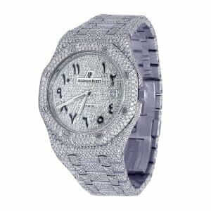 Audemars Piguet Royal Oak "Iced Out" 15400ST.OO.1220ST.02 Authentic Replica Edition - Image 2