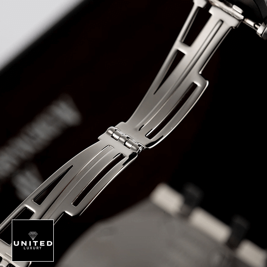 Audemars Piguet Royal Oak Offshore 25940SK.OO.D002CA.02.A "Rubberclad" Mirror Clone Quality audemars piguet royal oak offshore 25940SK.OO .D002CA.02 replica apfolding Audemars Piguet 25940SK.OO_.D002CA.02 Stainless Steel Clasp Replica opened clasp