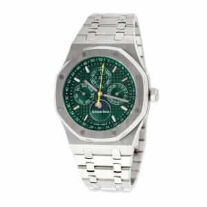 audemars-piguet-royal-oak-offshore-chronograph-green-dial-26574st-oo-26606st-03-multifunctional-left-series-replica
