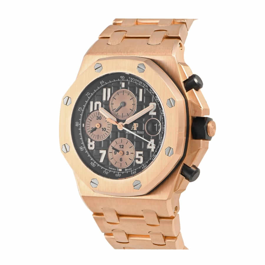 audemars-piguet-royal-oak-offshore-diver-1-3 Audemars Piguet Royal Oak Offshore 26401RO “Rose Gold Chronograph” Deluxe Copy Quality - Image 1
