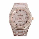 Audemars Piguet Royal Oak AP160SF296 “Iced Out Rose Gold” Top Grade Replica - Image 6