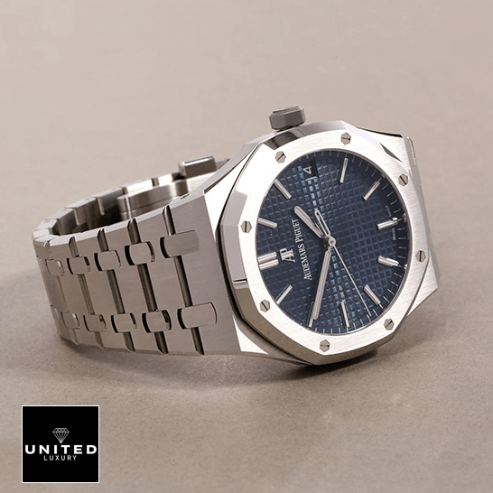 Audemars Piguet Royal Oak 15500ST "Blue Dial" Perfect Duplicate Edition audemars piguet royal oak15500ST.OO .1220ST.01 replica steel Audemars Piguet Royal Oak 15500ST.OO_.1220ST.01 Stainless Steel Replica