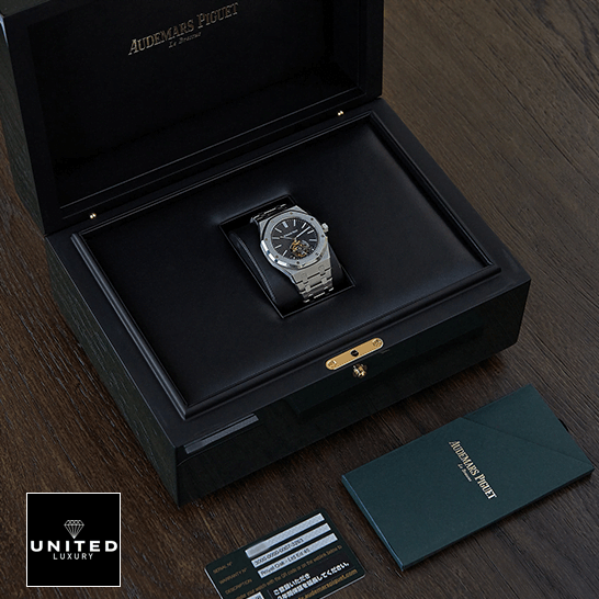 Audemars Piguet Royal Oak Tourbillon 26522CE "Black Ceramic" True Clone 1:1 Audemars Piguet Royal Oak Tourbillion Extra Thin Replica in the ap box