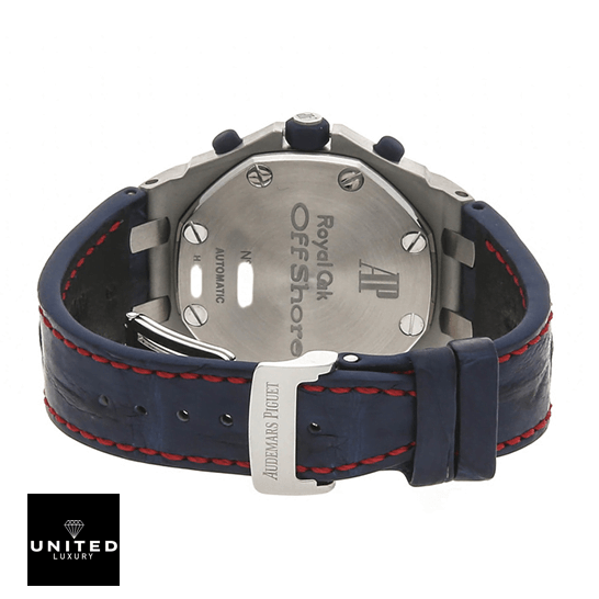 Audemars Piguet Royal Oak Offshore 26208ST.OO.D305CR.01 "Tour Auto" Perfect Clone Edition audemarspiguet royaloakoffshore 26208ST.OO .D305CR.01 replica clasp Ap Royal Oak Offshore Rubber Bracelet Stainless Steel Case Replica closed buckle