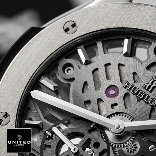 Hublot Classic Fusion 505.NX.0170.LR "Skeleton Dial" Top Replica 1:1 hublot classicfusion 505.nx .0170.lr replica stick Hublot Classic Fusion 505.nx_.0170.lr Steel Case Replica close analog view