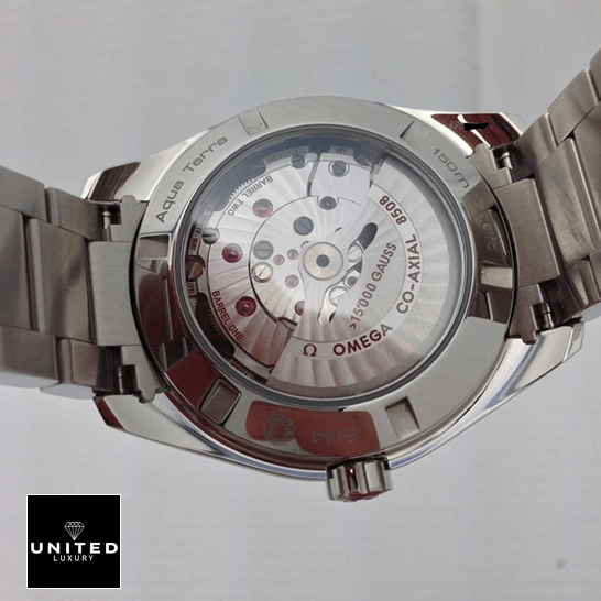 Omega Co Axıal Aqua Terra Stainless Steel Case Replica upside view
