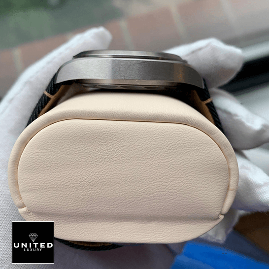 Omega Railmaster Co-Axial Master Chronometer Black Dial 220.12.40.20.01.001 Detailed Replica omega seamaster 220.12.40.20.01 replica leftside Omega 220.12.40.20.01 Stainless Steel Replica side view on the hand