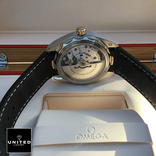Omega Seamaster Aqua Terra 220.22.41.21.02.001 Supreme Replica Edition omega seamaster 220.22.41.21.02.001 replica back Omega Seamaster 220.22.41.21.02.001 Black Leather Bracelet Replica in the box