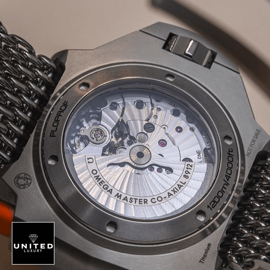 Omega Seamaster Ploprof Titanium 227.90.55.21.99.001 "Ploprof" Luxury Clone Quality omega seamaster ploprof 227.90.55.21.99.001 replica back Omega Seamaster Ploprof Stainless Steel Case Replica upside view