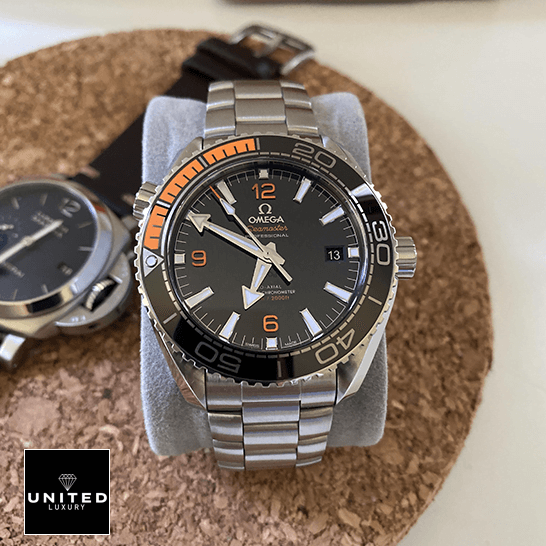 Omega Seamaster Planet Ocean Co-Axial Master Chronometer 215.30.44.21.01.002 Exact Replica 1:1 omega seamaster planet ocean steel man dial Omega Seamaster Planet Ocean Stainless Steel Replica on the watch