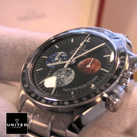 Omega Speedmaster Professional 3577.50.00 "From the Moon to Mars" Master Clone Quality Omega Speedmaster From The Moon Mars Replica on the hand