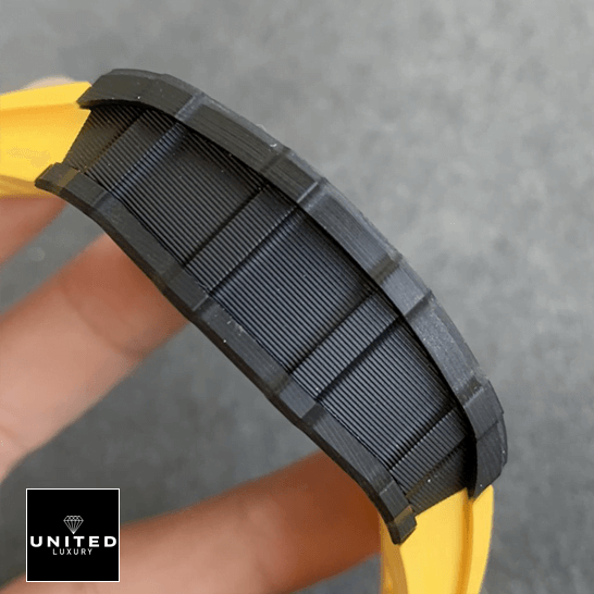 Richard Mille RM 35-01 "Rafael Nadal" Handcrafted Replica Edition richard mille RM35 01 RAFA KV V2 carbon skeleton dial left Richard Mille RM35 01 Carbon Case Replica on the hand