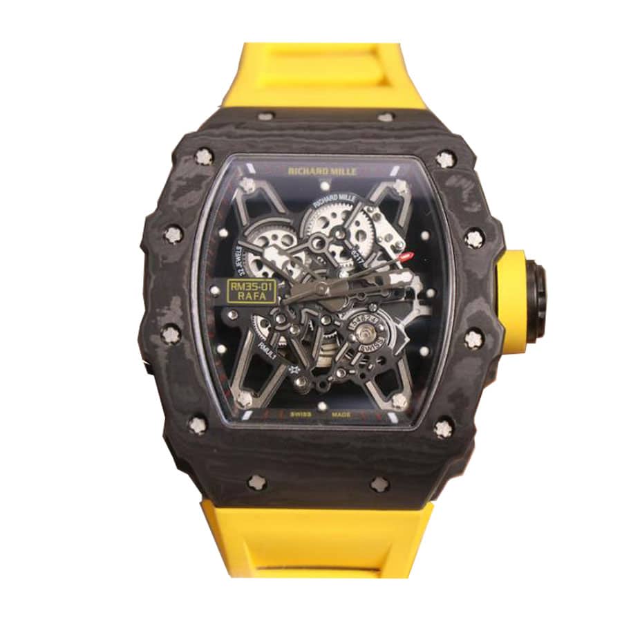 richard-mille-rm35-01-rafa-kv-v2-carbon-skeleton-dial-replica Richard Mille RM 35-01 “Rafael Nadal” Handcrafted Replica Edition - Image 1