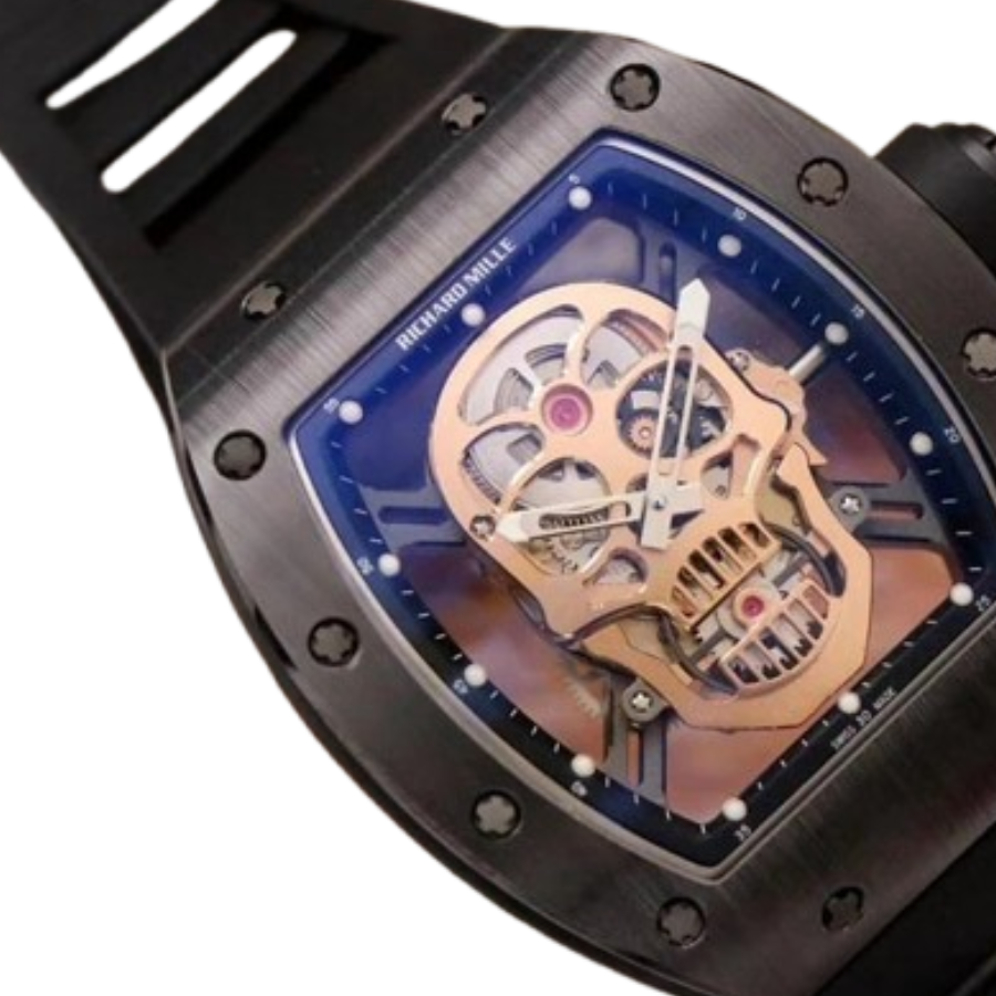 richard-mille-rm52-01-tourbillion-black-dial-replica-3 Richard Mille RM 52-01 Tourbillon “Skull” Premium Copy 1:1 - Image 1