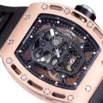Richard Mille RM 52-01 Tourbillon "Skull" Dial Rose Gold Detailed Replica - Image 3