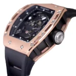 Richard Mille RM 52-01 Tourbillon "Skull" Dial Rose Gold Detailed Replica - Image 5