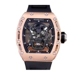 Richard Mille RM 52-01 Tourbillon “Skull” Dial Rose Gold Detailed Replica - Image 5